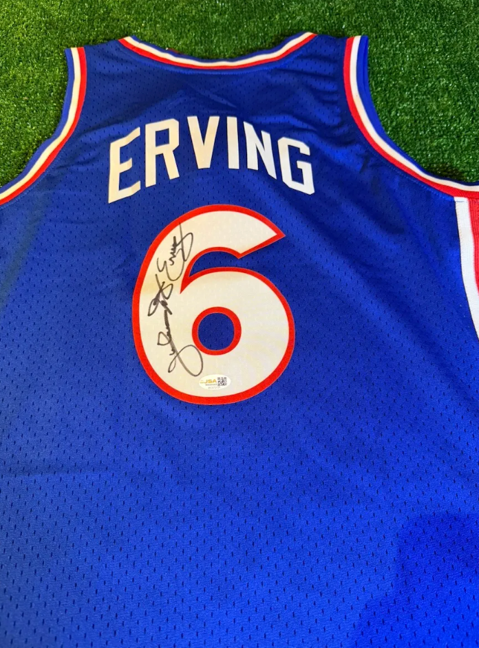Julius Erving — Azul — Philadelphia 76ers