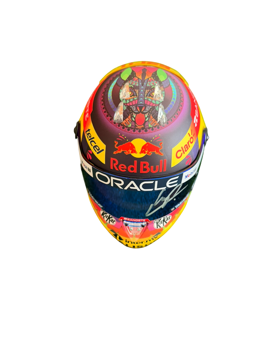 Sergio "Checo" Pérez — Mini Casco 1:2 — Red Bull Racing