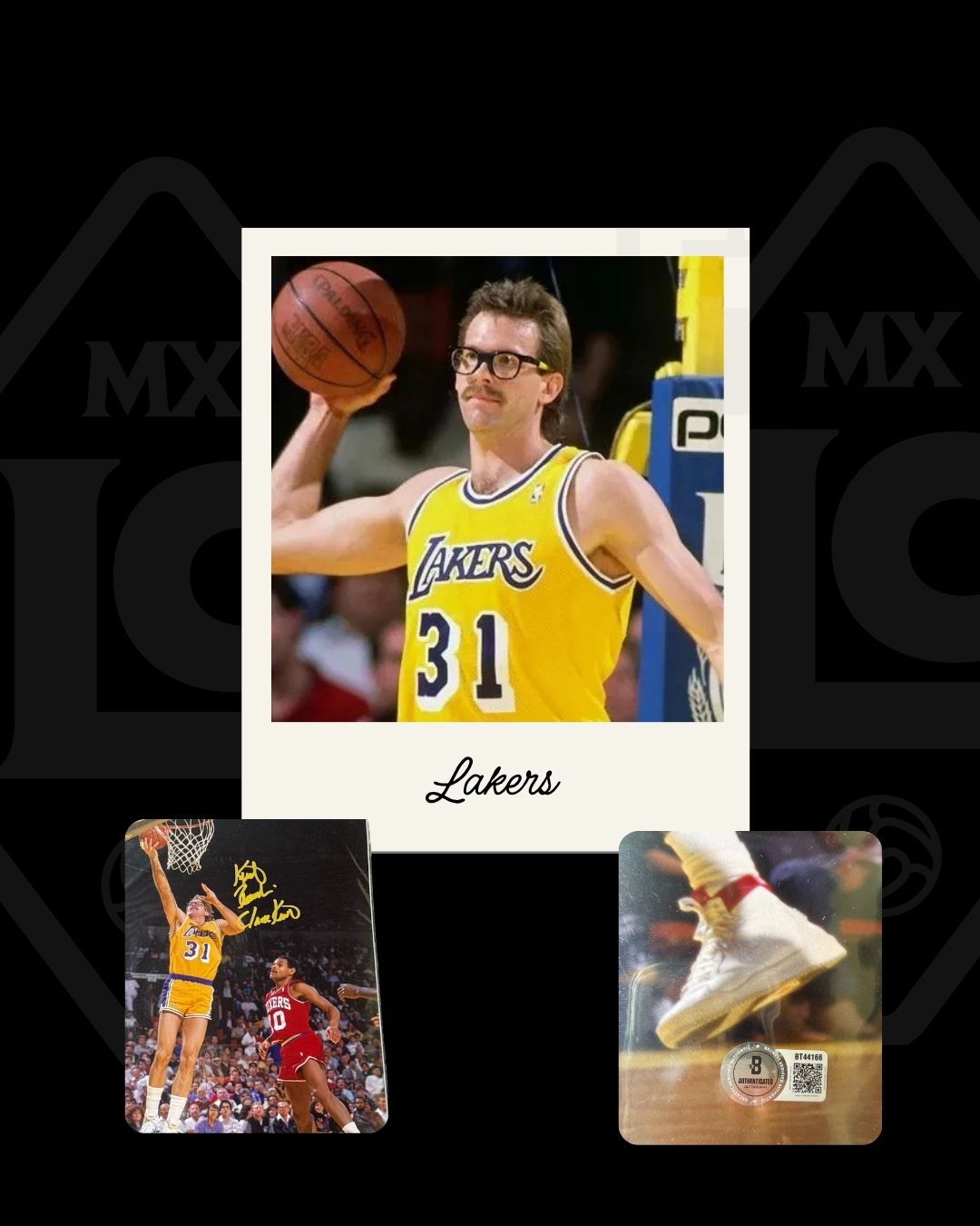 Foto firmada Kurt Rambis Lakers