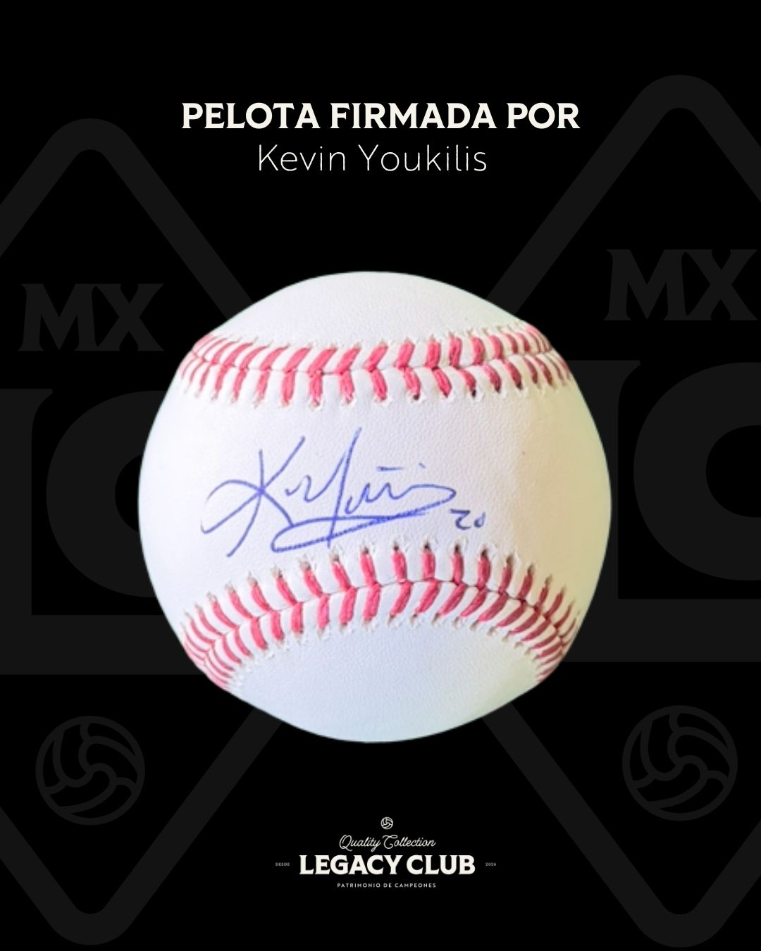 Pelota firmada Kevin Youkilis