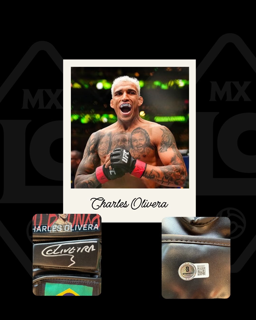 Guante firmado Charles Olivera