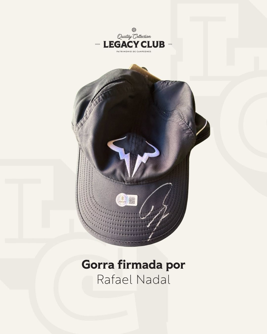 Gorra firmada Rafael Nadal