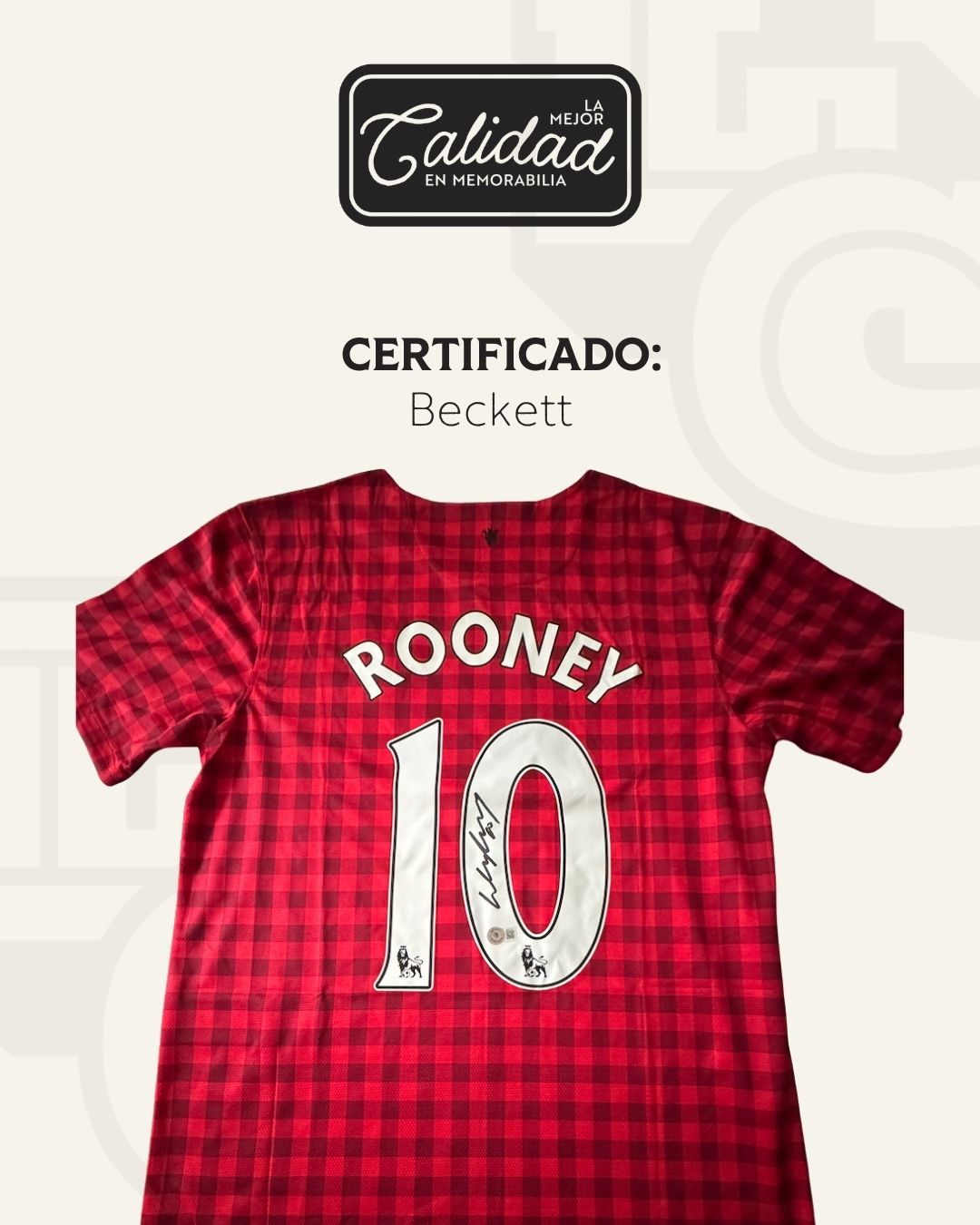 Jersey firmado Wayne Rooney Manchester United 2012 - 2013