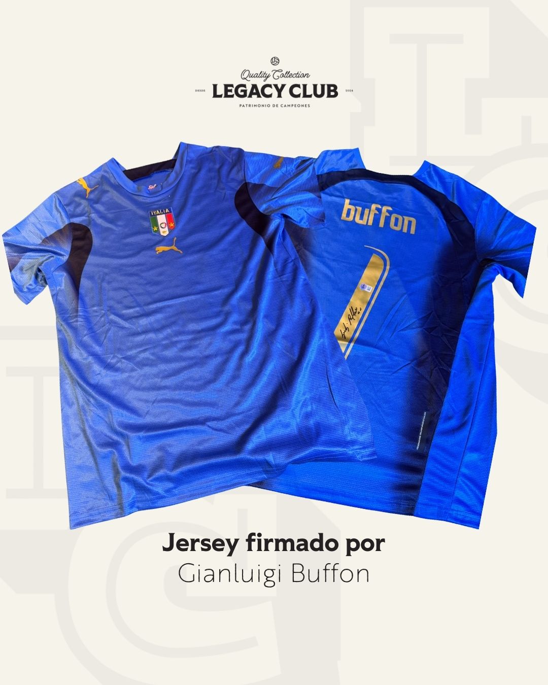 Gianluigi Buffon Italia 2006 Azul