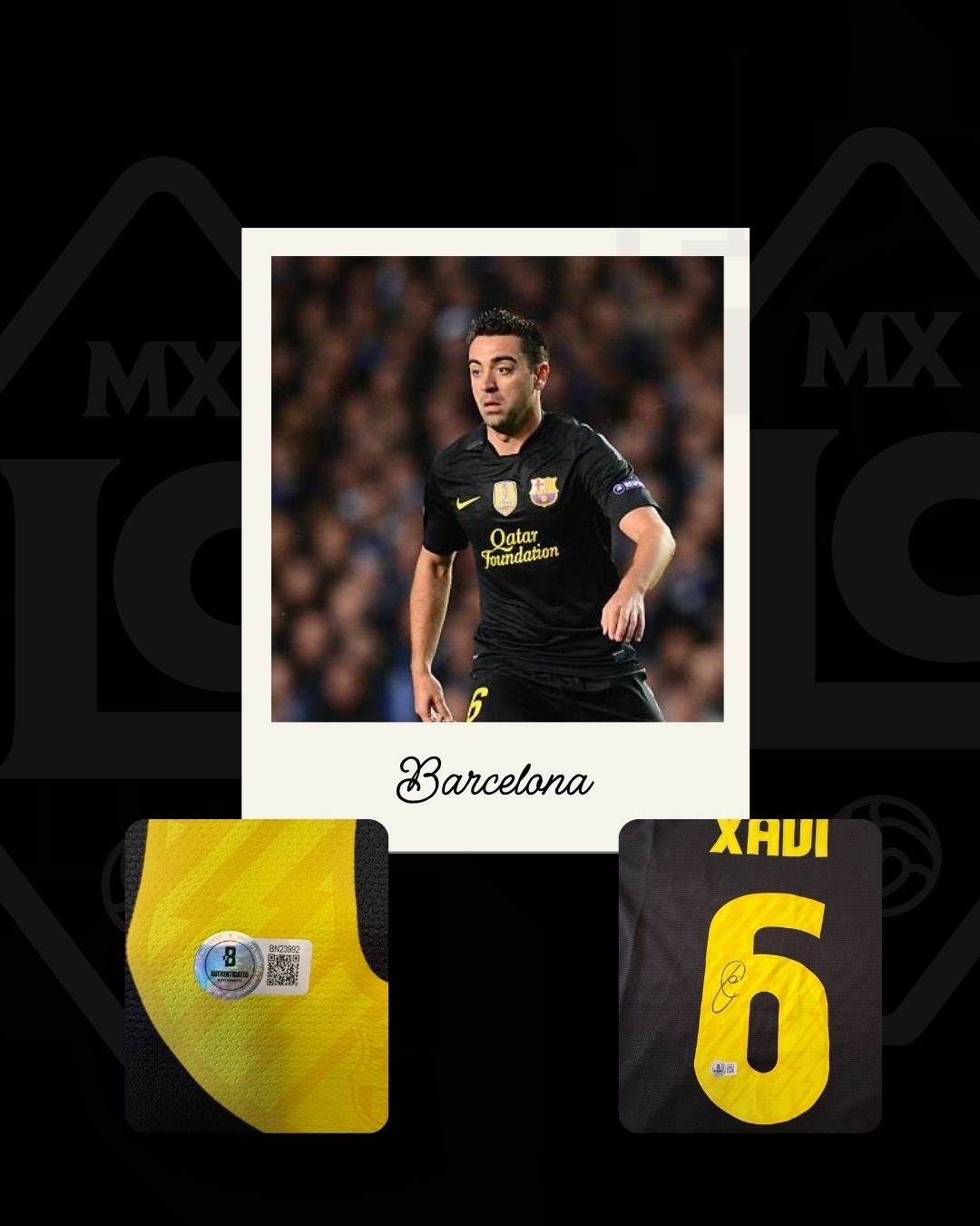 Jersey firmado Xavi Hernandez Barcelona 2011 - 2012
