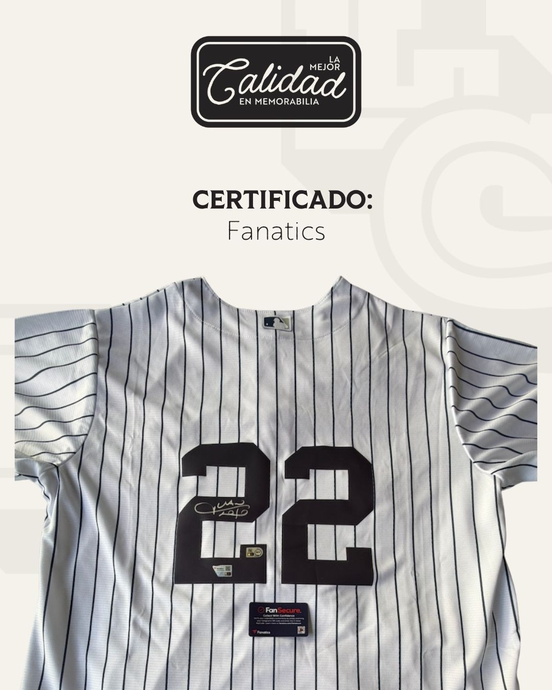 Jersey firmado Juan Soto Yankees