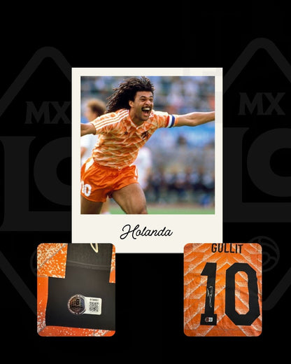 Jersey firmado Ruud Gullit Holanda 1988