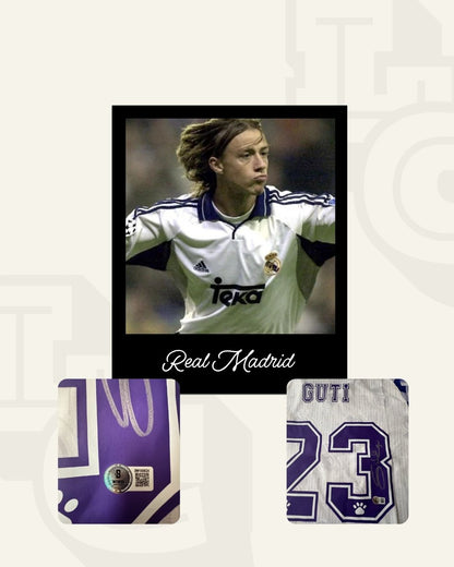Jersey firmado Guti Real Madrid 1995