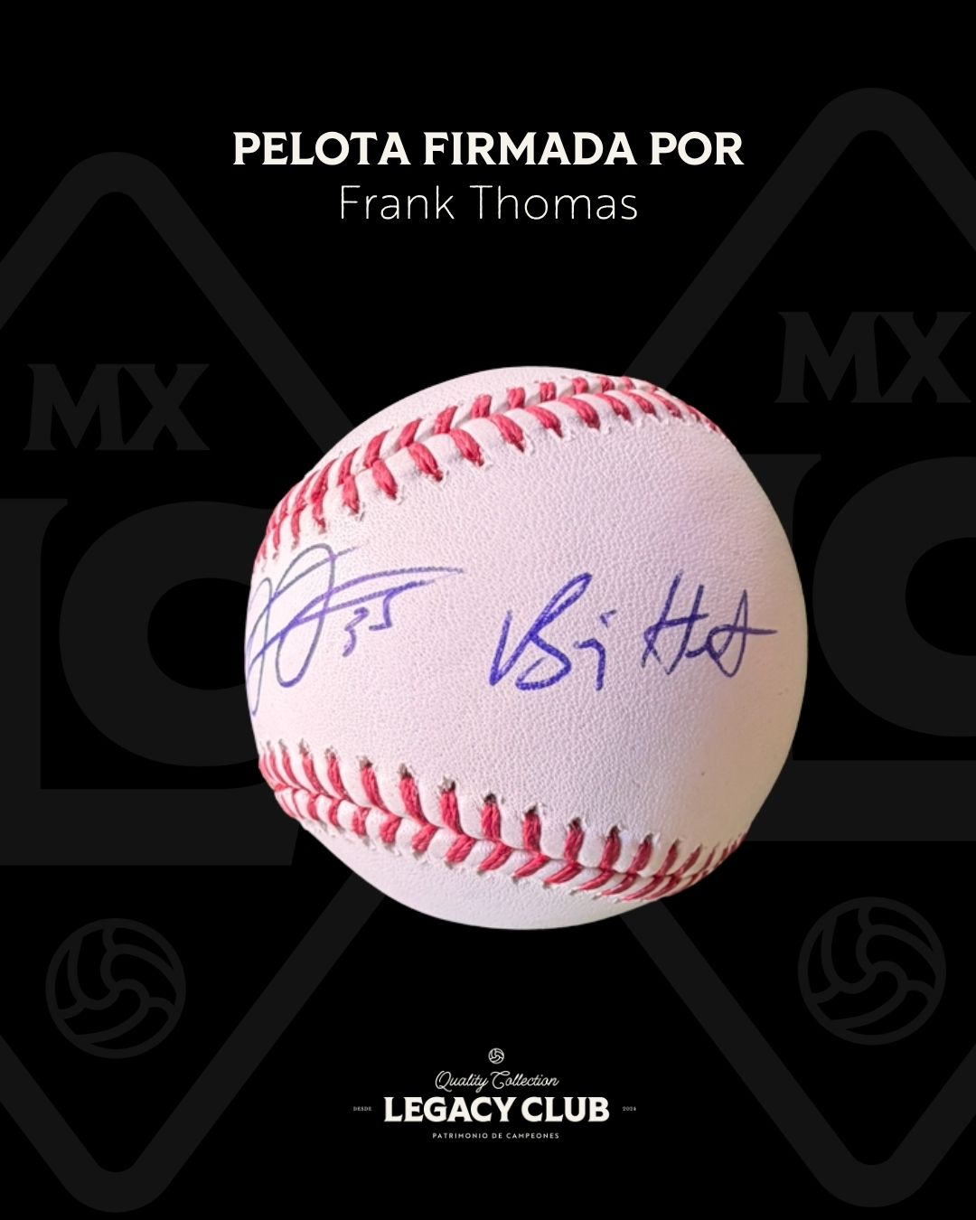 Pelota firmada Frank Thomas