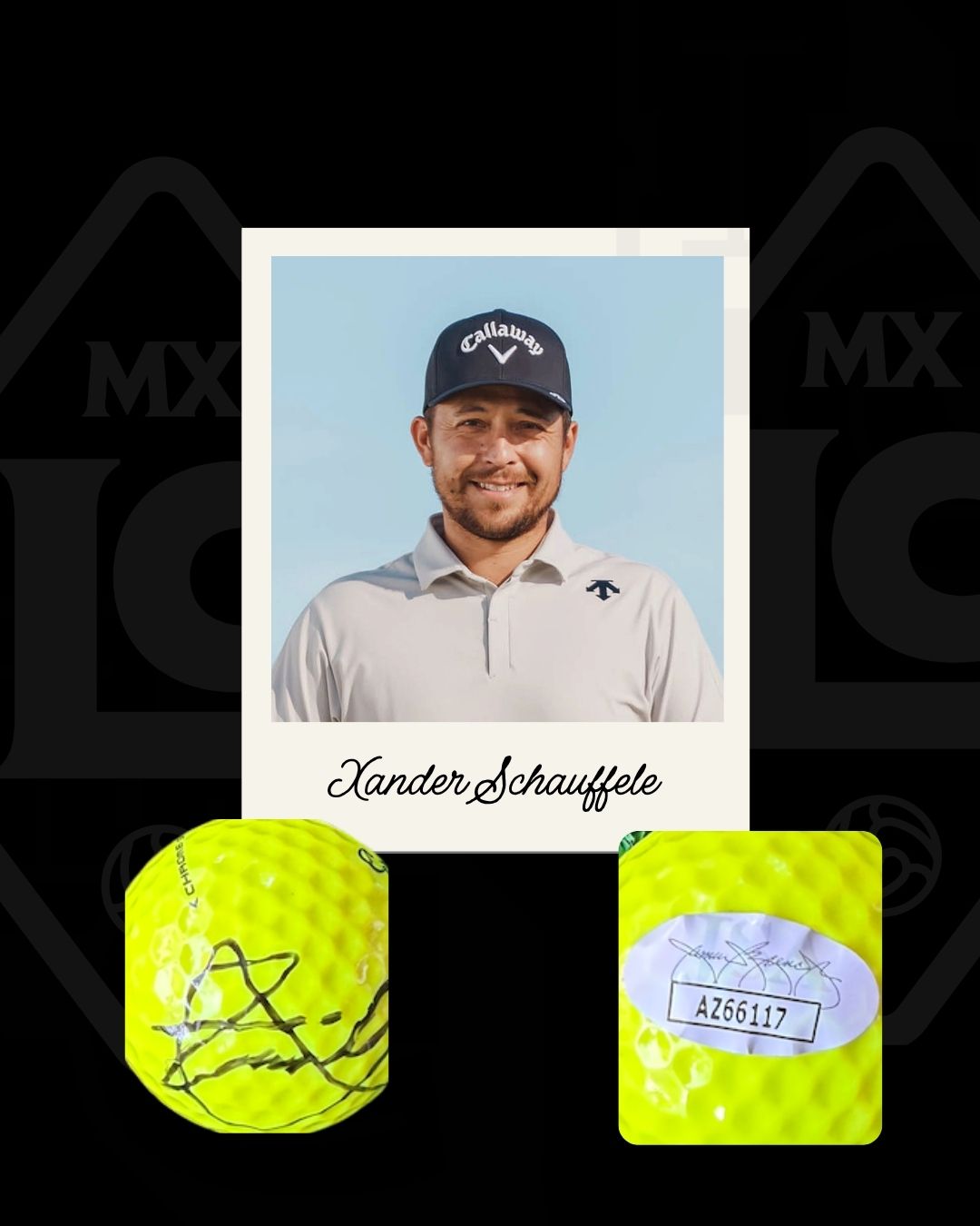 Pelota firmada Xander Schauffele