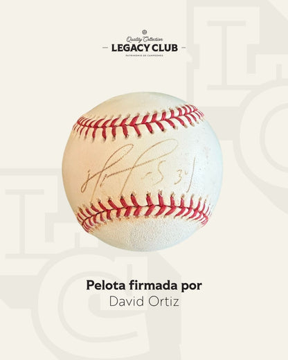 Pelota firmada David Ortiz