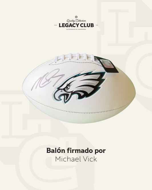 Balón firmado Michael Vick Eagles