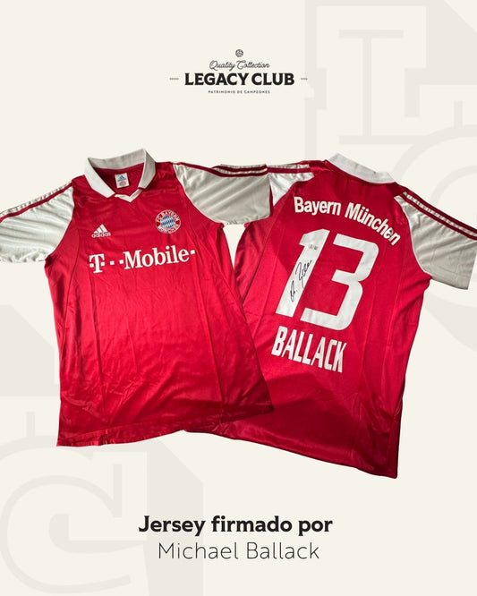 Jersey firmado Michael Ballack Bayern Munich 2002 - 2003
