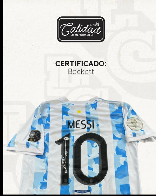 Jersey firmado Lionel Messi Argentina 2021