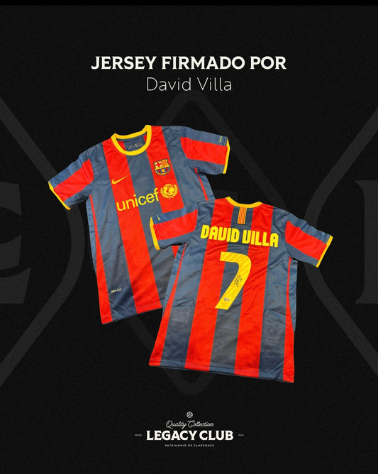 Jersey firmado David Villa Barcelona