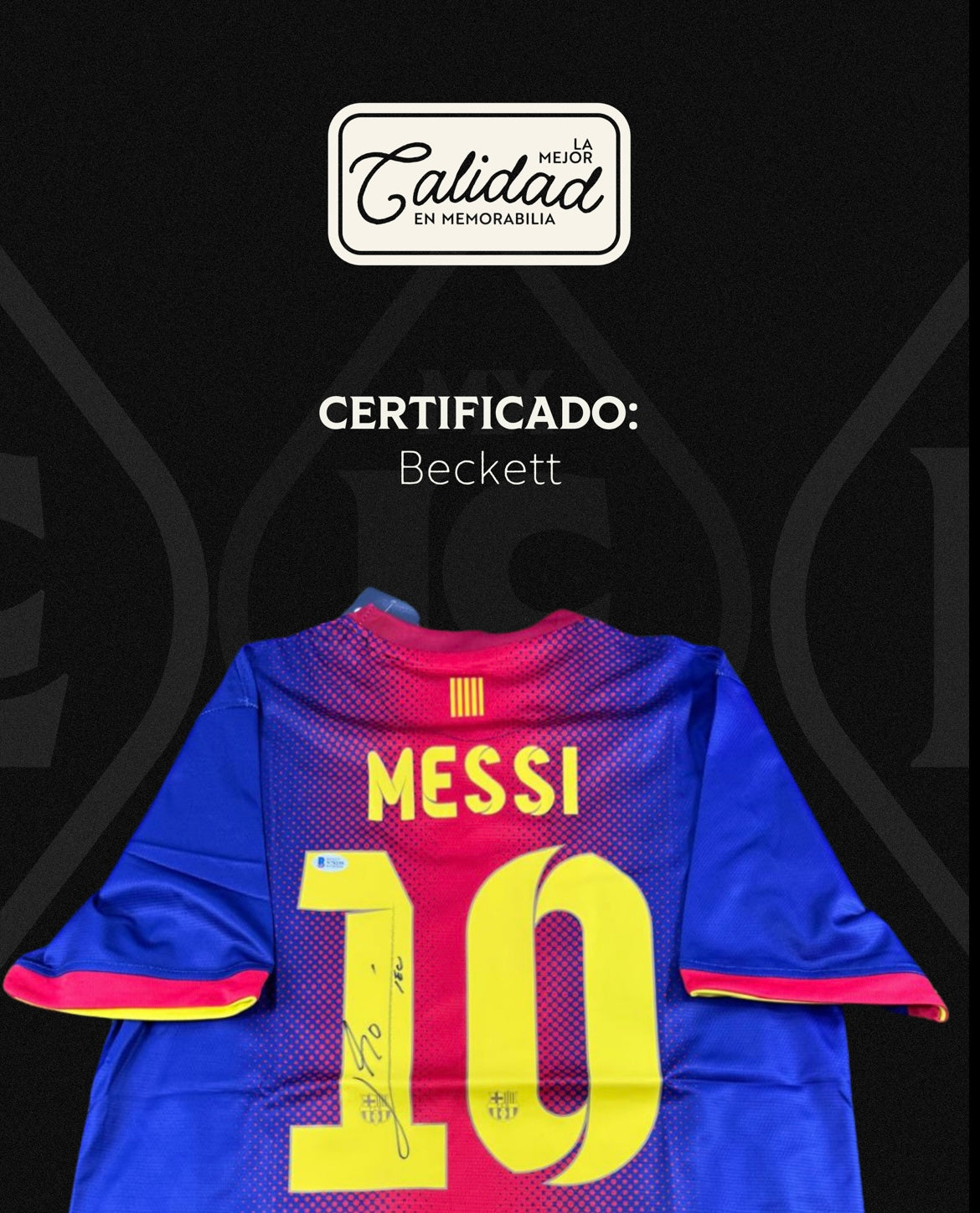 Jersey firmado Lionel Messi Barcelona 2013