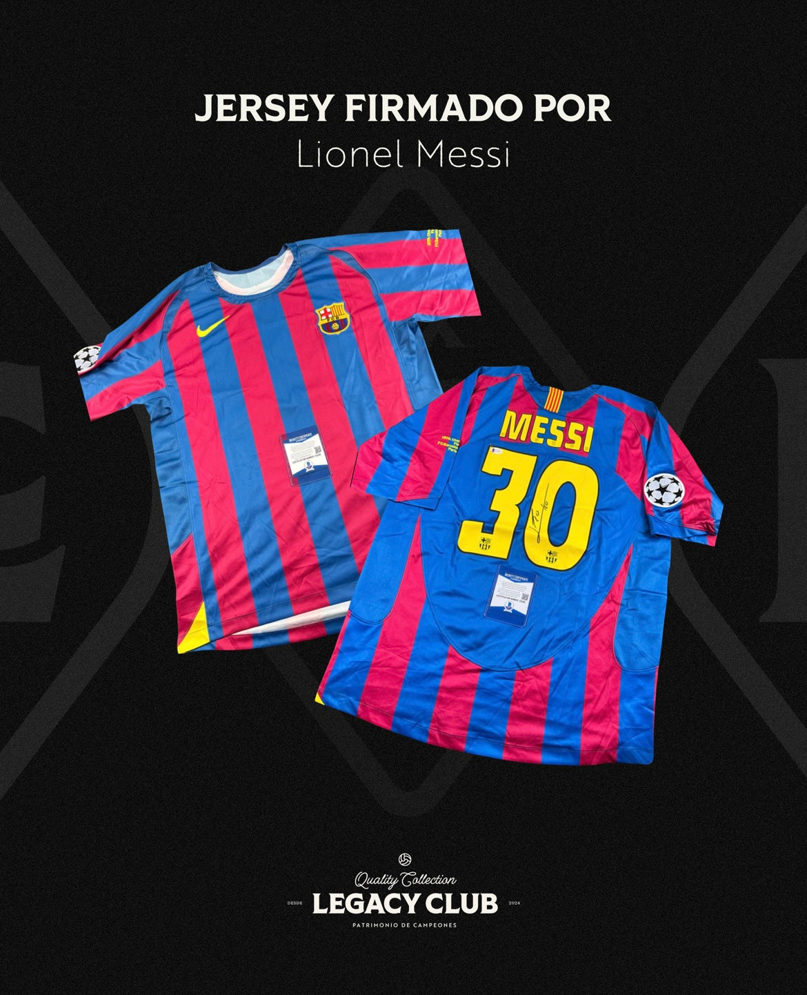 Jersey firmado Lionel Messi Barcelona 2006
