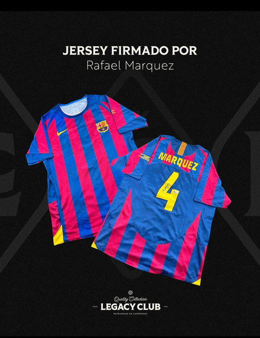 Jersey firmado Rafael Marquez Barcelona 2006