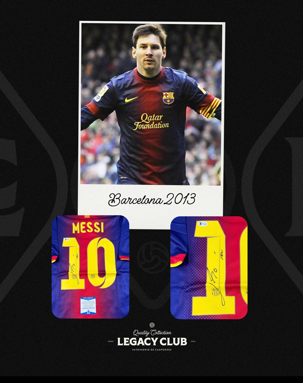 Jersey firmado Lionel Messi Barcelona 2013