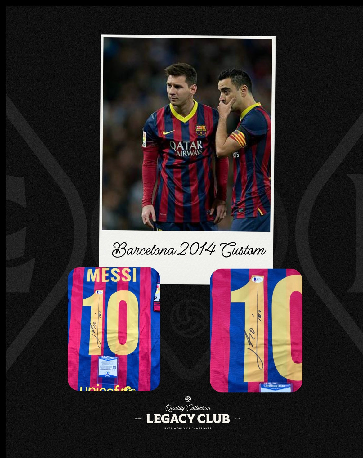 42. Lionel Messi Barcelona 2014 Custom
