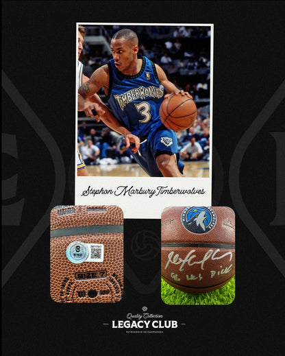Balón firmado Stephon Marbury Timberwolves