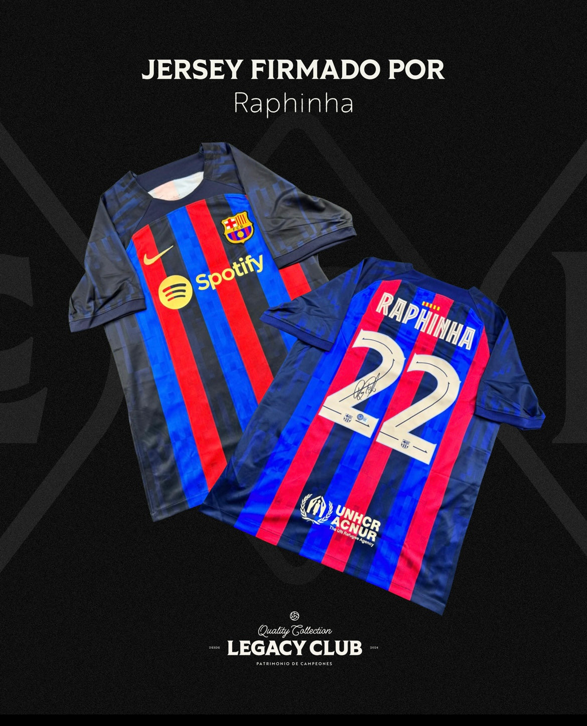 Jersey firmado Raphinha Barcelona