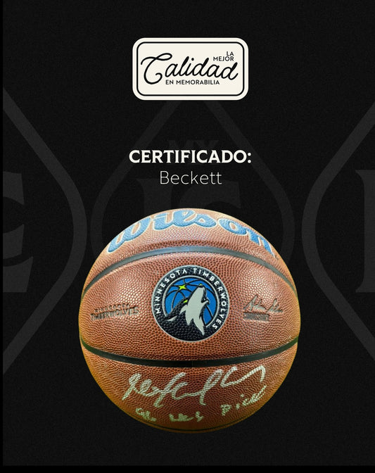 Balón firmado Stephon Marbury Timberwolves