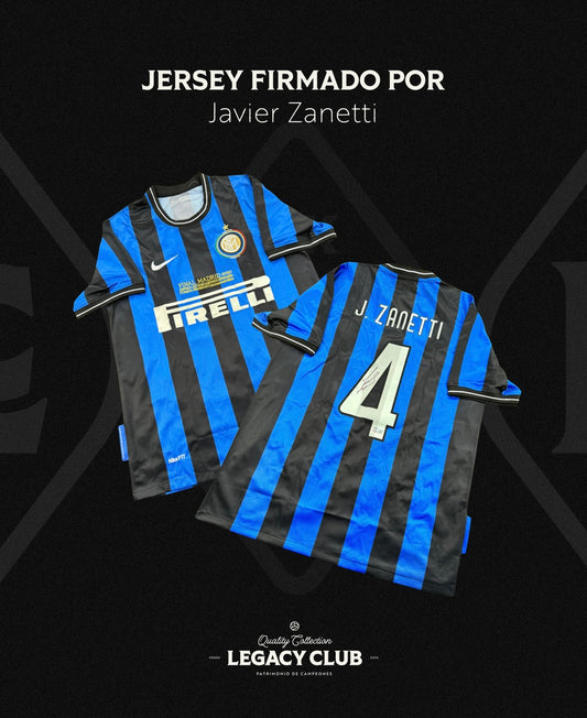 Jersey firmado Javier Zanetti Inter Milan 2010