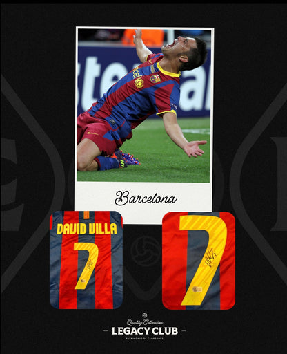 Jersey firmado David Villa Barcelona