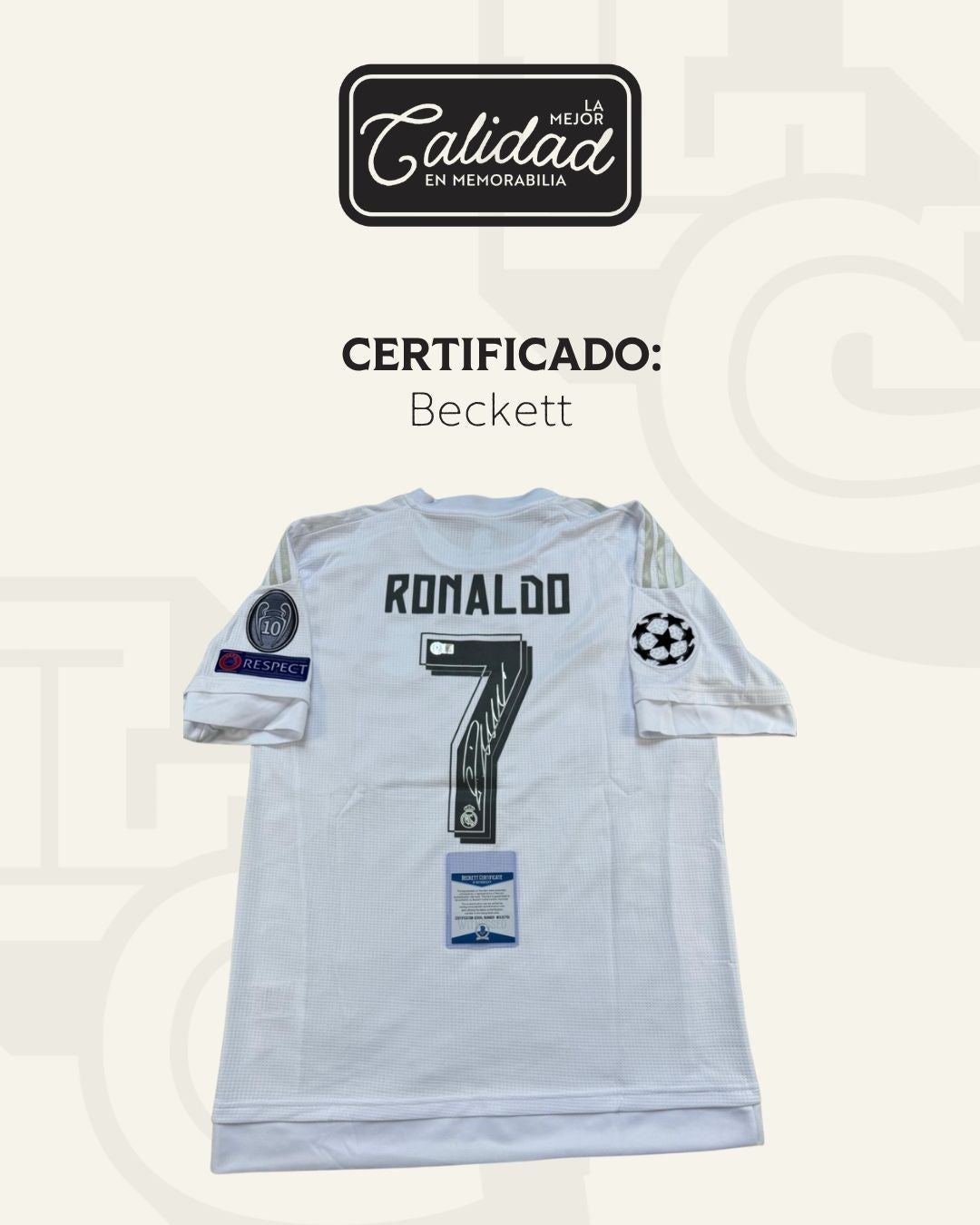 Jersey Firmado Cristiano Ronaldo Real Madrid 2016