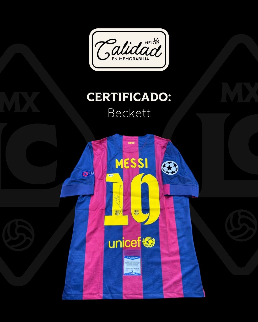 Jersey Firmado Lionel Messi Barcelona 2015
