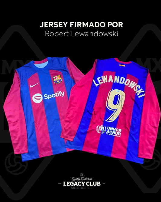 Jersey Firmado Robert Lewandowski Barcelona