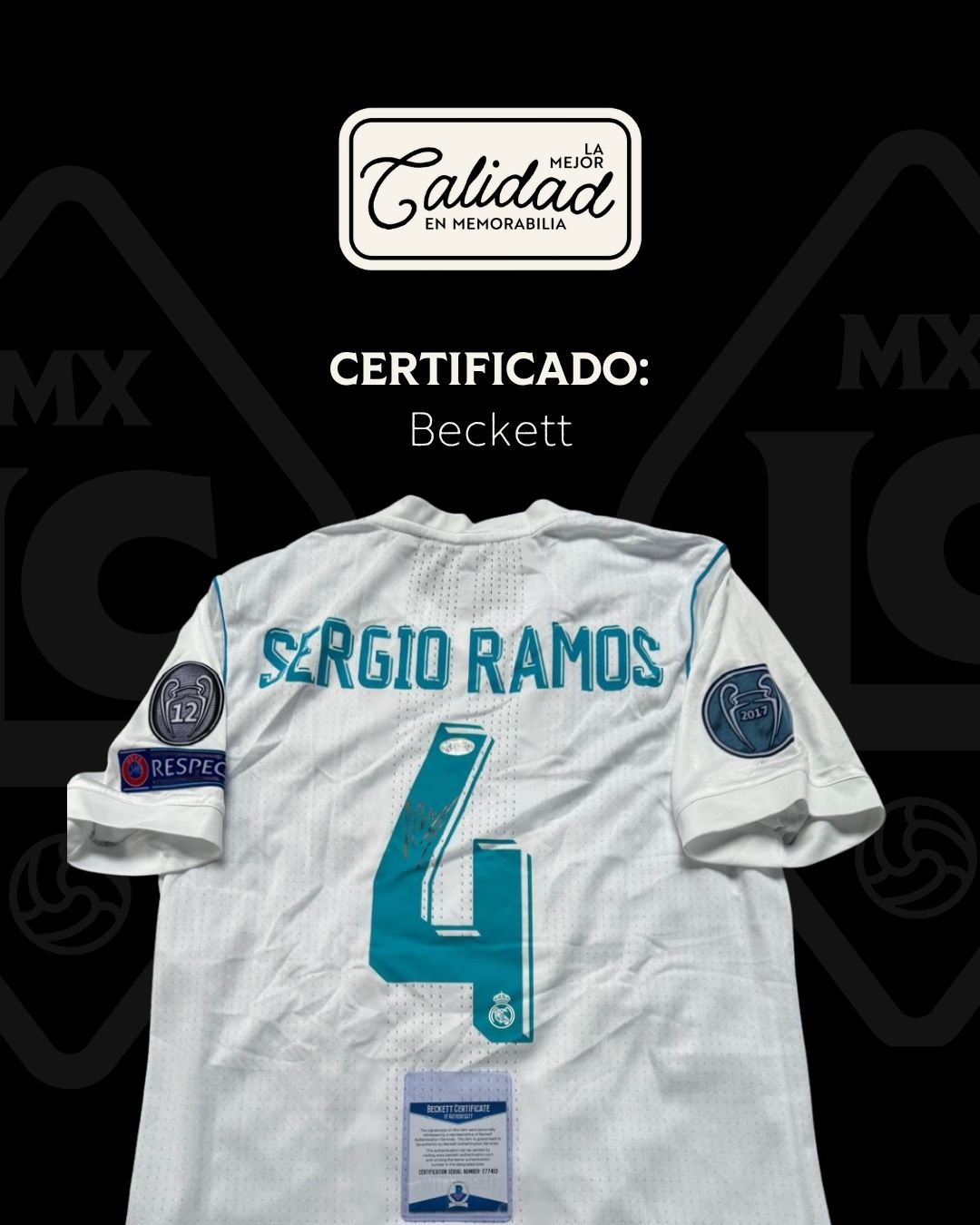 Jersey firmado Sergio Ramos Real Madrid 2018