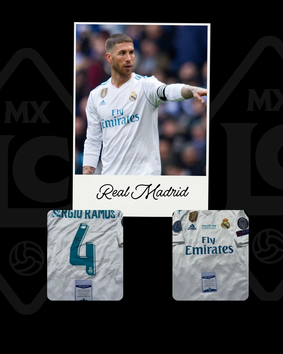 Jersey firmado Sergio Ramos Real Madrid 2018