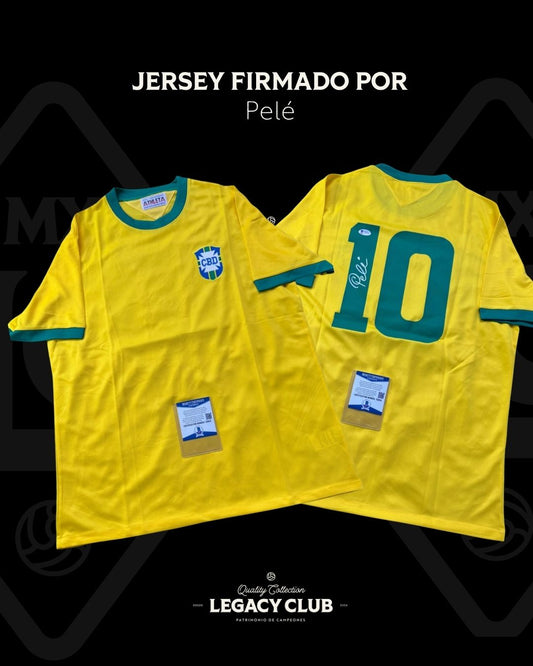 Jersey firmado Pelé Brasil