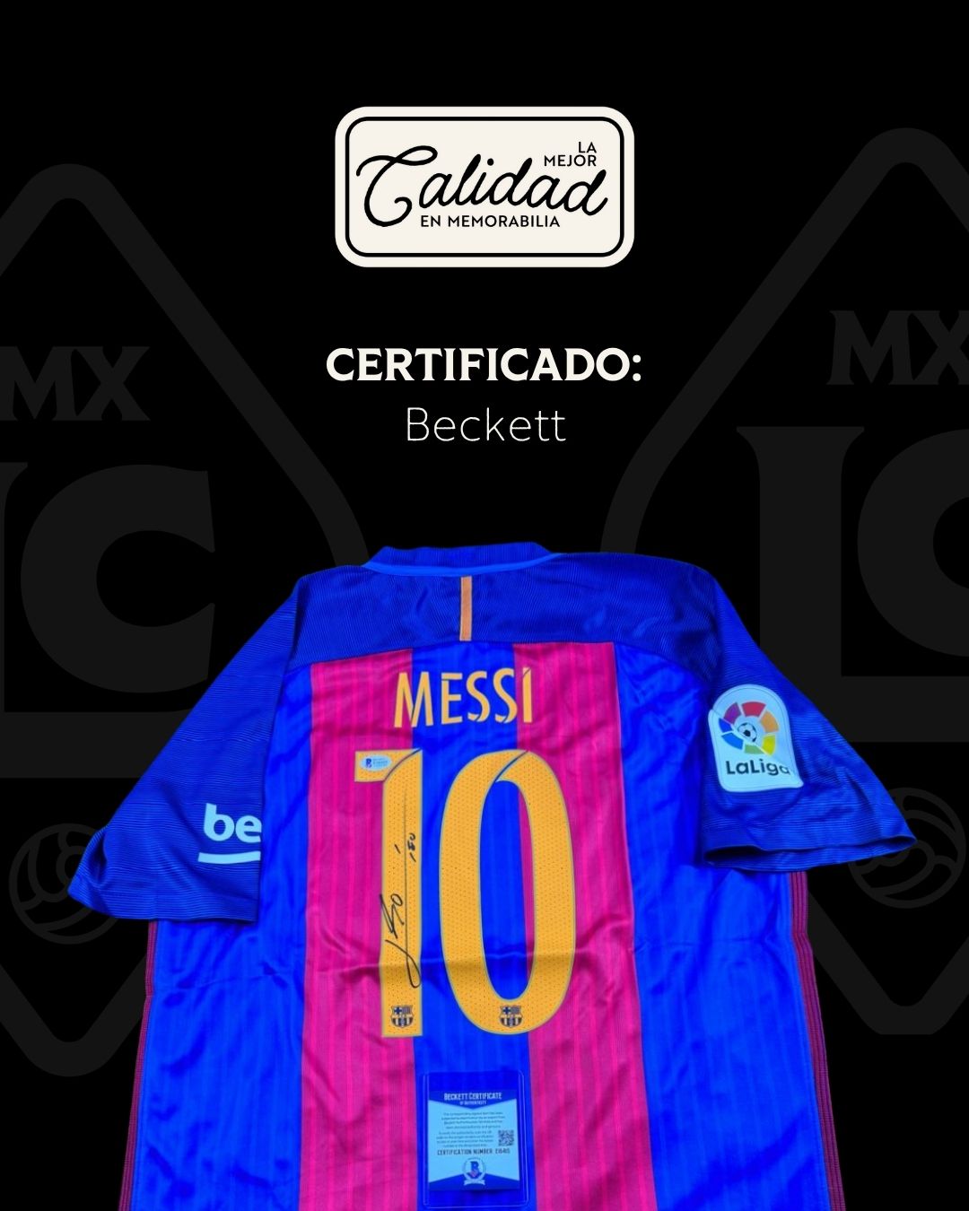 Jersey firmado Lionel Messi Barcelona 2017