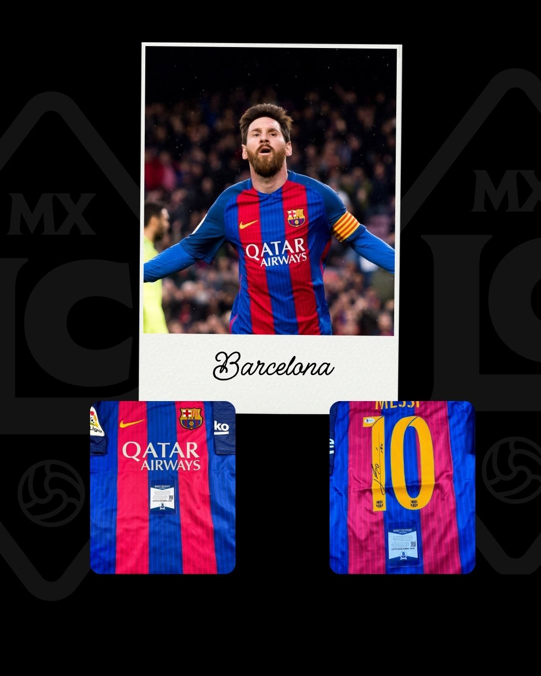 Jersey firmado Lionel Messi Barcelona 2017