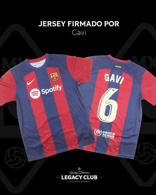 Jersey firmado Gavi Barcelona