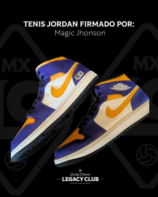 Tenis Jordan Firmados por Magic Johnson