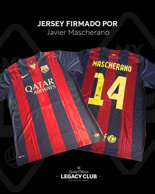 Jersey firmado Javier Mascherano FC Barcelona 2015