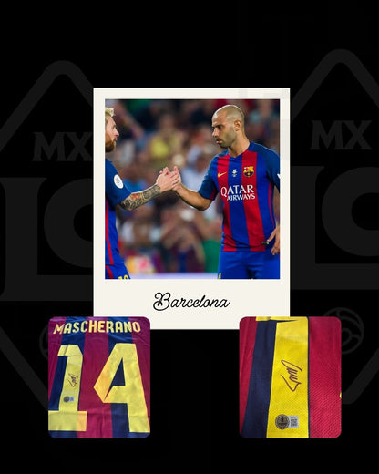 Jersey firmado Javier Mascherano FC Barcelona 2015