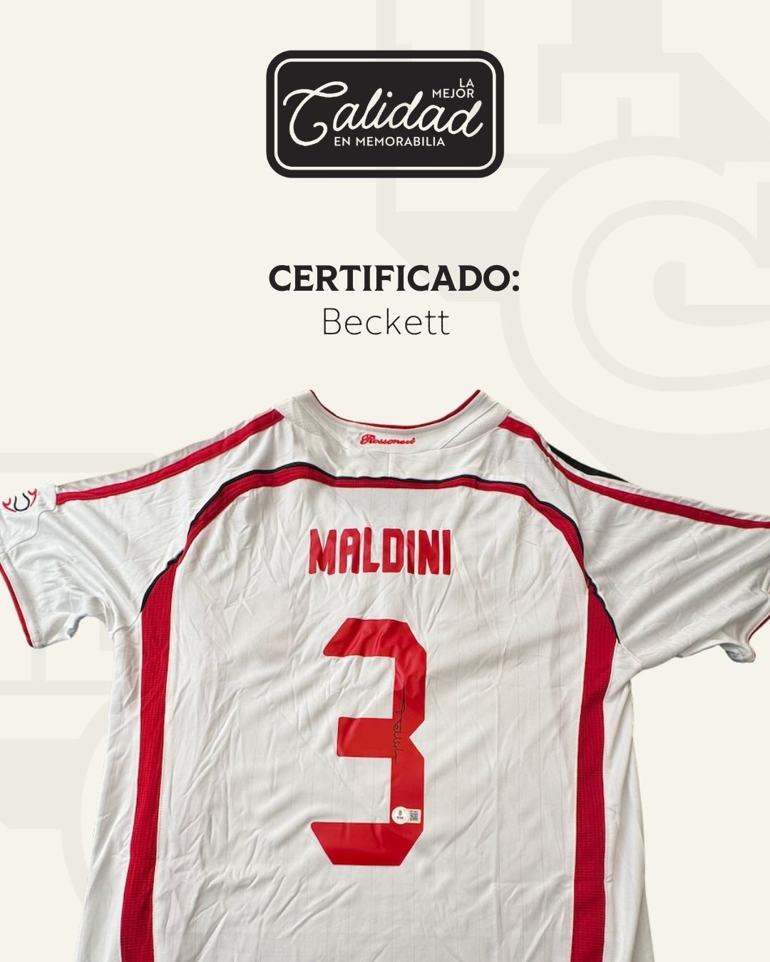 Jersey firmado Paolo Maldini Ac milan 2007