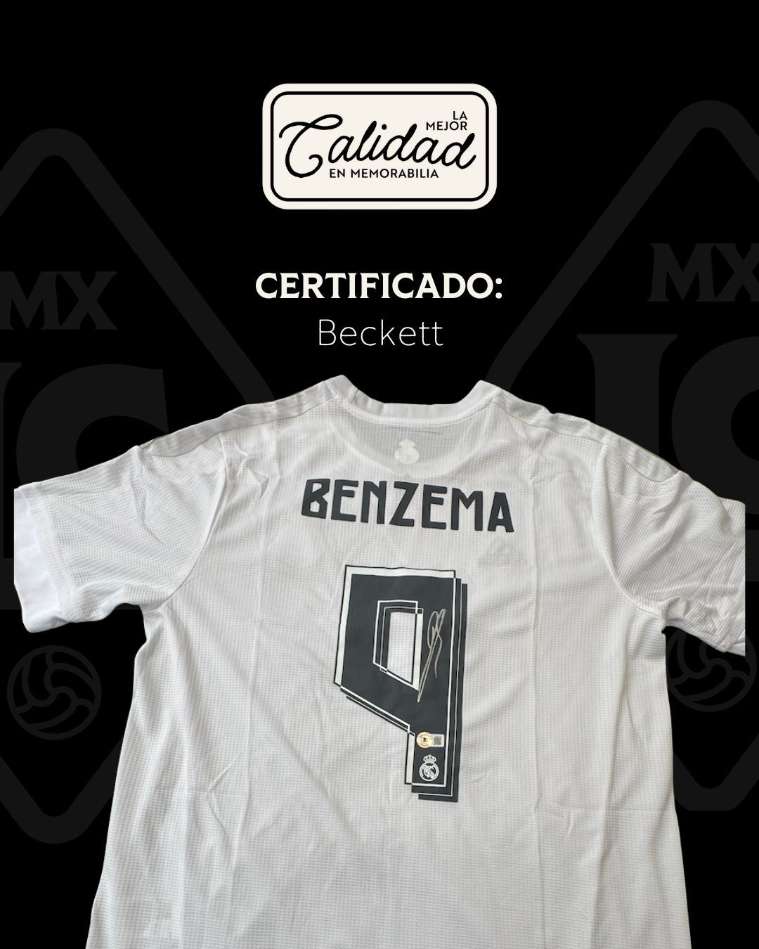 Jersey firmado Karim Benzema Real Madrid 2016