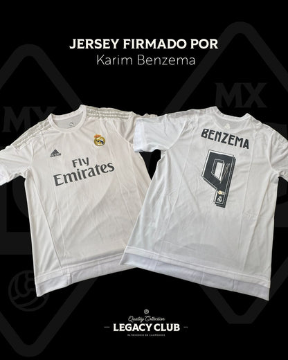 Jersey firmado Karim Benzema Real Madrid 2016