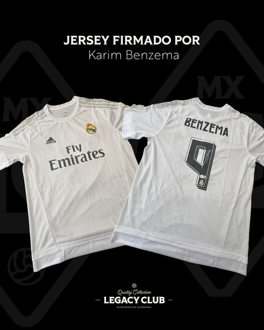 Jersey firmado Karim Benzema Real Madrid 2016
