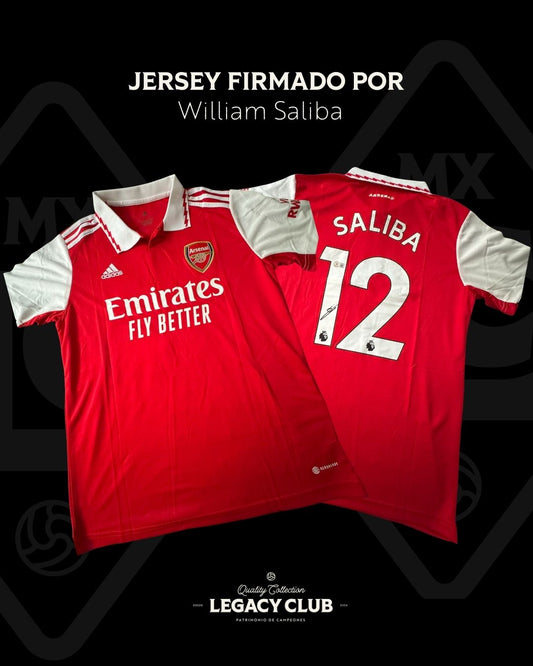Jersey firmado William Saliba Arsenal 2022