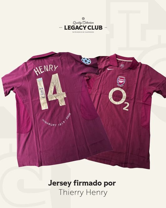 Jersey firmado Thierry Henry Arsenal 2005