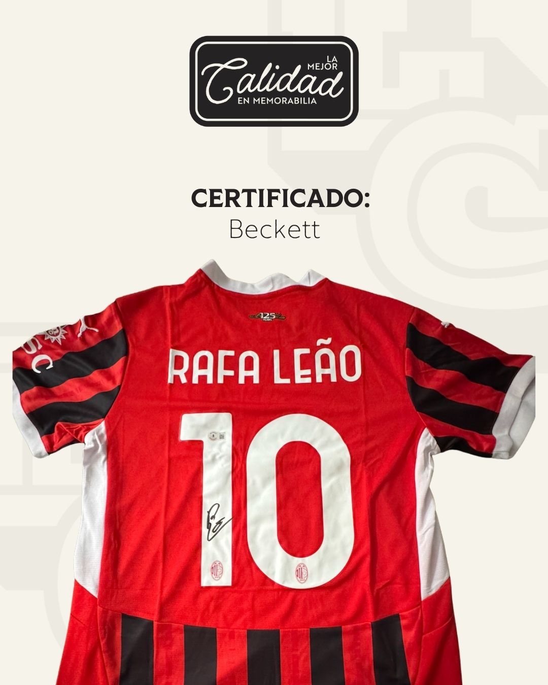 Jersey firmado Rafa Leao Milan 2022