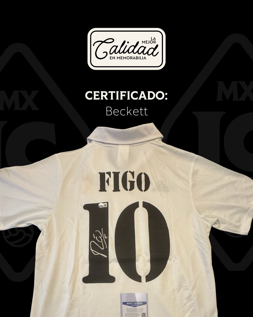 Jersey firmado Luis Figo Real Madrid 2002