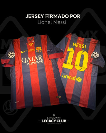 Jersey Firmado Lionel Messi Barcelona Champions League 2015